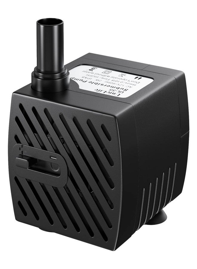 Uniclife Pet Replacement Pump 60 GPH 2W 2ft High Lift Quiet Pump for Smart Pet Fountains 12 V Compact Submersible Water Pump with 120 V Converter Adaptor for Nano Fish Tanks Bowls Up to 5 Gallons - Image 1